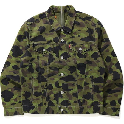 BAPE x Levi's Color Camo Trucker Jacket (America Exclusive) Green