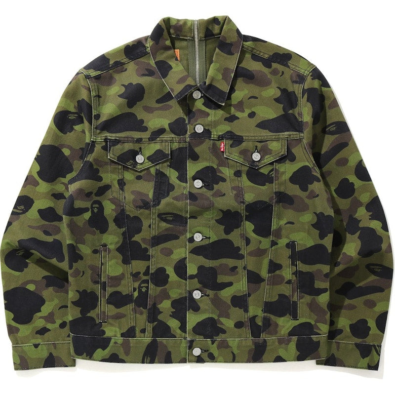 BAPE x Levi's Color Camo Trucker Jacket (America Exclusive) Green