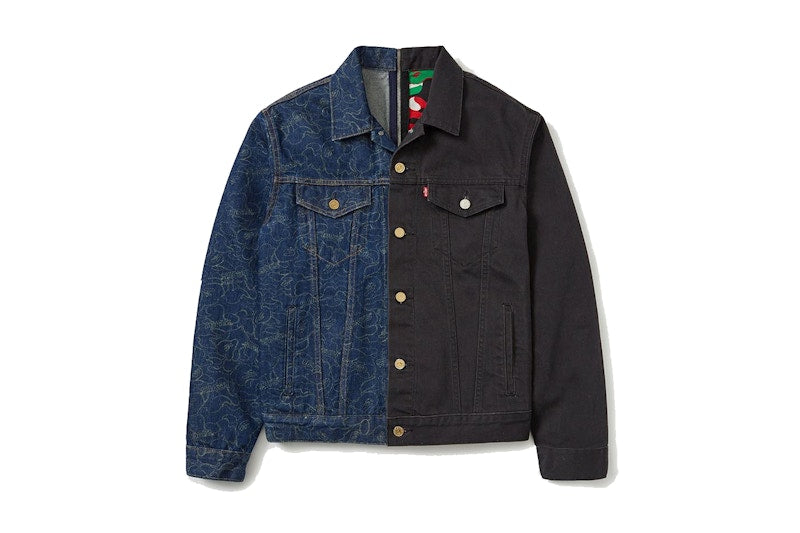 BAPE x Levi's Jean Jacket Blue/Black
