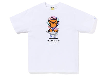 BAPE x Louis De Guzman Baby Milo Tee White