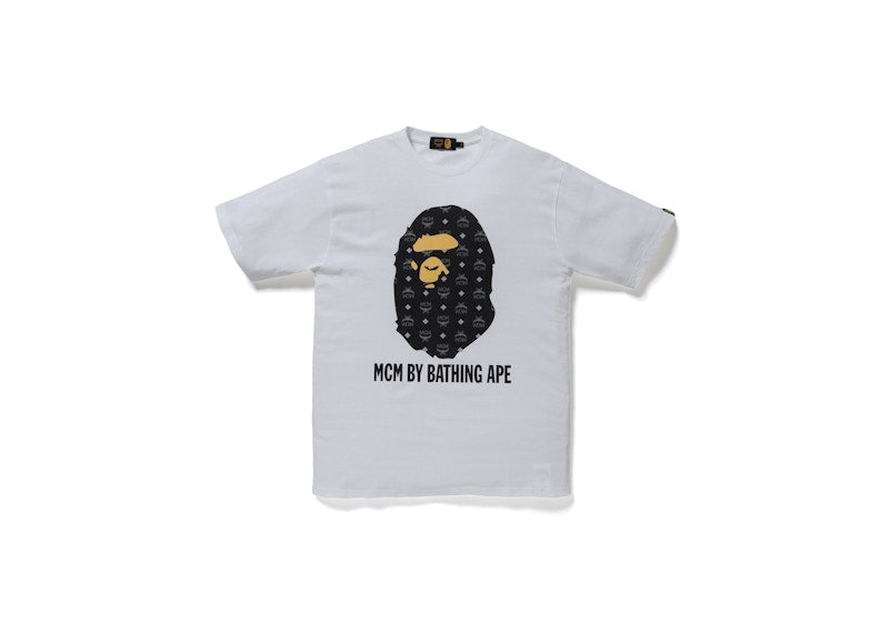 BAPE x MCM By Bathing Tee White/Black