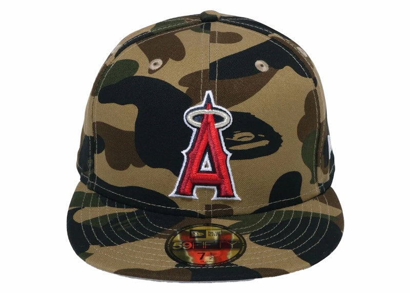 BAPE x MLB New Era Angels 59Fifty Fitted Cap Green