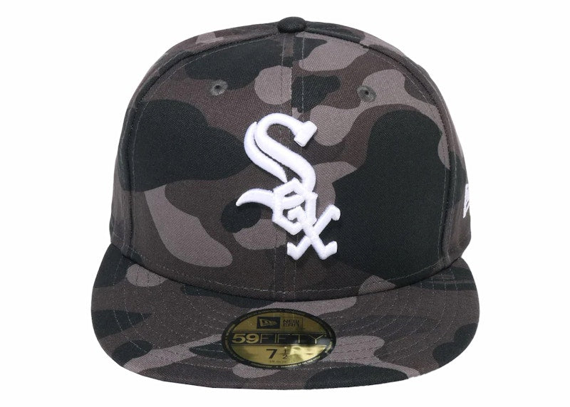 BAPE x MLB New Era White Sox 59Fifty Fitted Cap Black