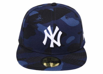 BAPE x MLB New Era Yankees 59Fifty Fitted Cap Navy