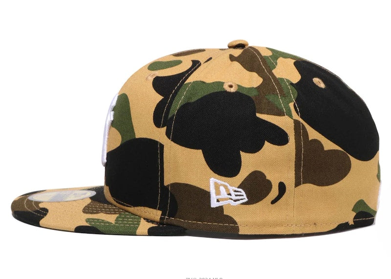 BAPE x MLB New Era Yankees 59Fifty Fitted Cap Yellow