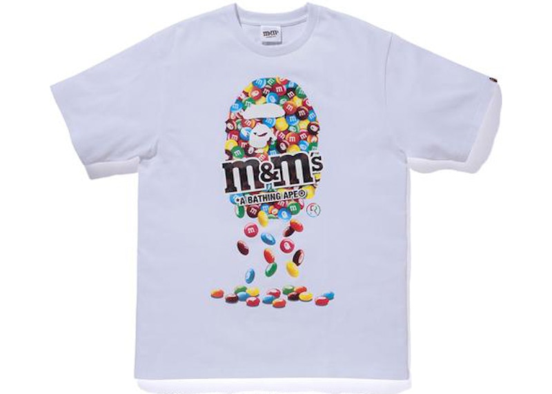 BAPE x M&M's Ape Head Tee White