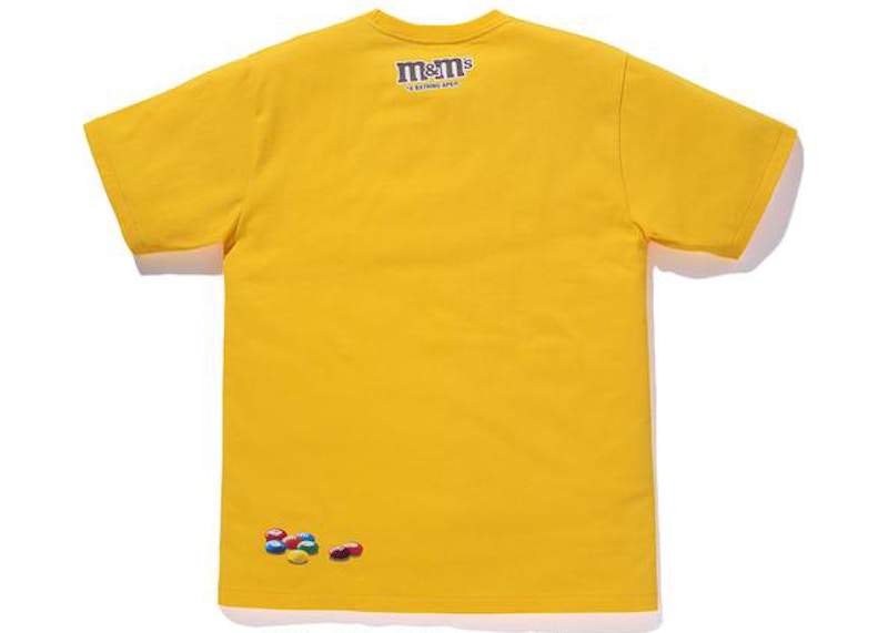 BAPE x M&M's Ape Head Tee Yellow