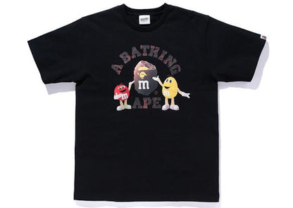BAPE x M&M's College Tee Black