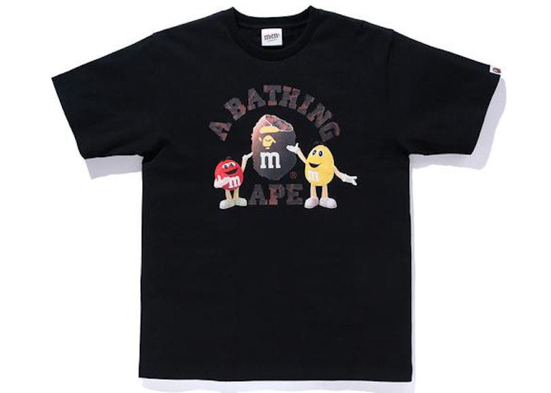 BAPE x M&M's College Tee Black