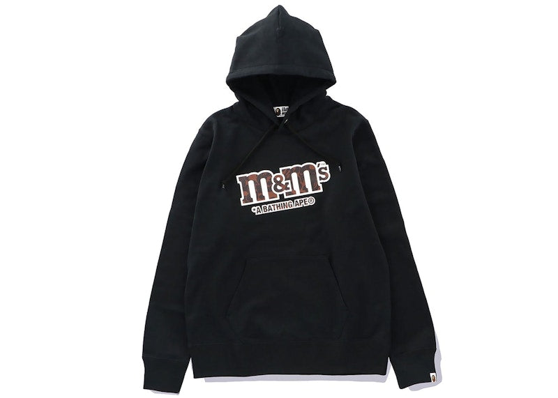 BAPE x M&M's Womens College Pullover Hoodie Black