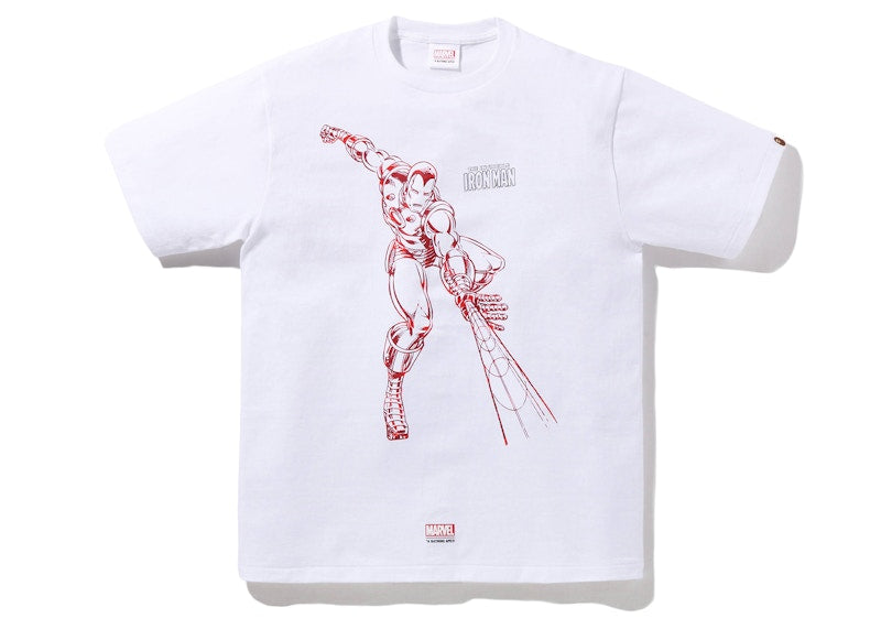 BAPE x Marvel Comics Iron Man T-Shirt White