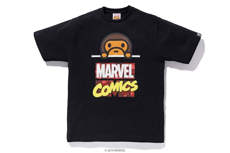 BAPE x Marvel Comics Milo Tee Black