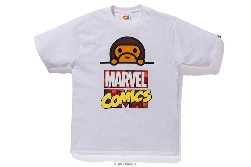 BAPE x Marvel Comics Milo Tee White