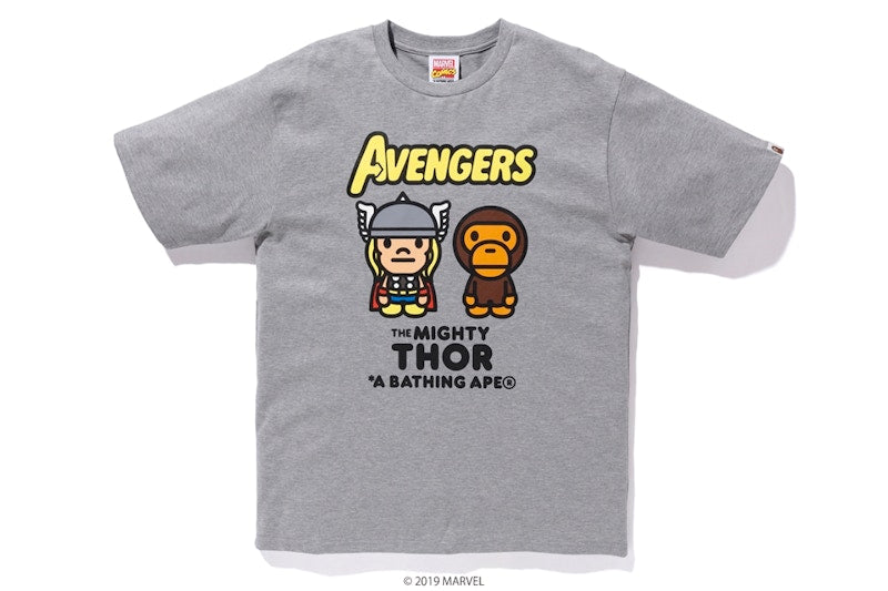 BAPE x Marvel Milo Mighty Thor Tee Grey