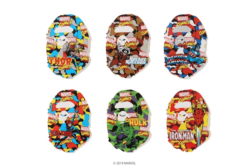 BAPE x Marvel Stickers Multi