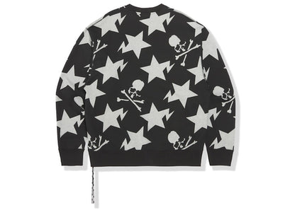 BAPE x Mastermind 11th Anniversary Sta Pattern Relaxed Crewneck Black
