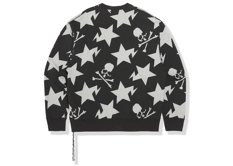 BAPE x Mastermind 11th Anniversary Sta Pattern Relaxed Crewneck Black