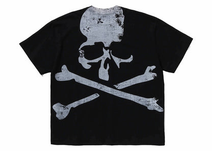 BAPE x Mastermind Ape Head Over Print Relaxed Fit Tee Black/White