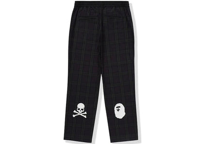 BAPE x Mastermind Check Pants Green