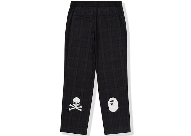 BAPE x Mastermind Check Pants Green