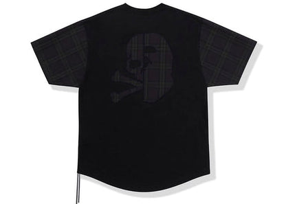 BAPE x Mastermind Check Patch Tee Black