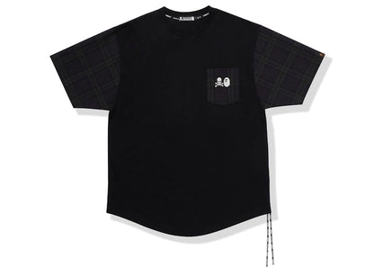 BAPE x Mastermind Check Patch Tee Black