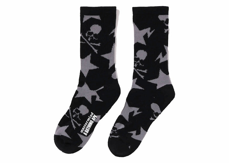 BAPE x Mastermind Pattern Socks Black