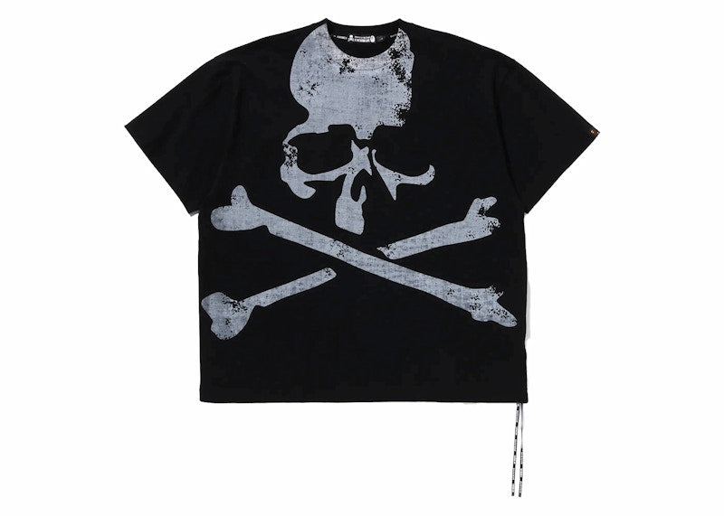 BAPE x Mastermind Skull Over Print Relaxed Fit Tee Black/White