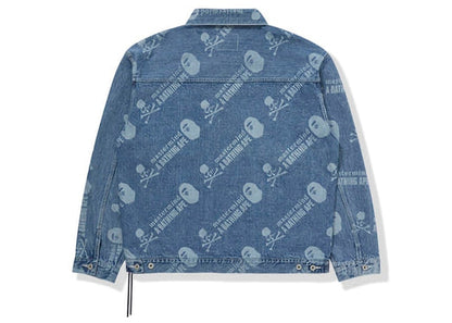 BAPE x Mastermind Washed Denim Jacket Blue Indigo