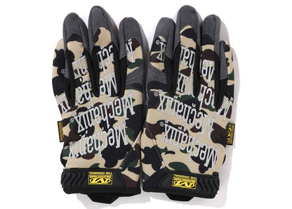 BAPE x Mechanix Glove Yellow