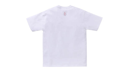 BAPE x Medicom Toy ABC Camo Bear Milo On Bape Tee White