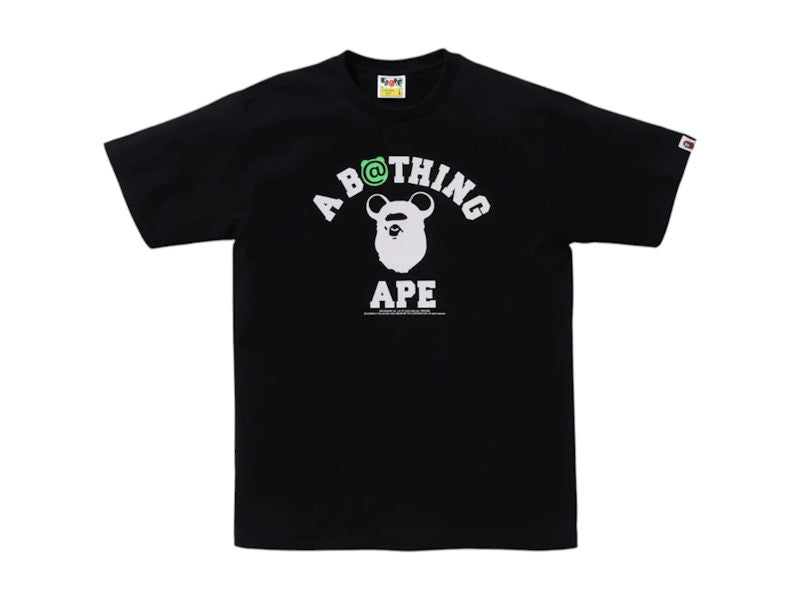 BAPE x Medicom Toy Be@R College Tee Black