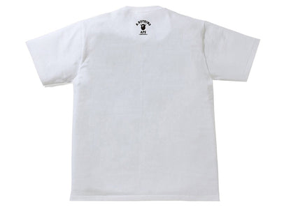 BAPE x Medicom Toy Bearbrick Camo Bear Busy Works Tee White/Blue