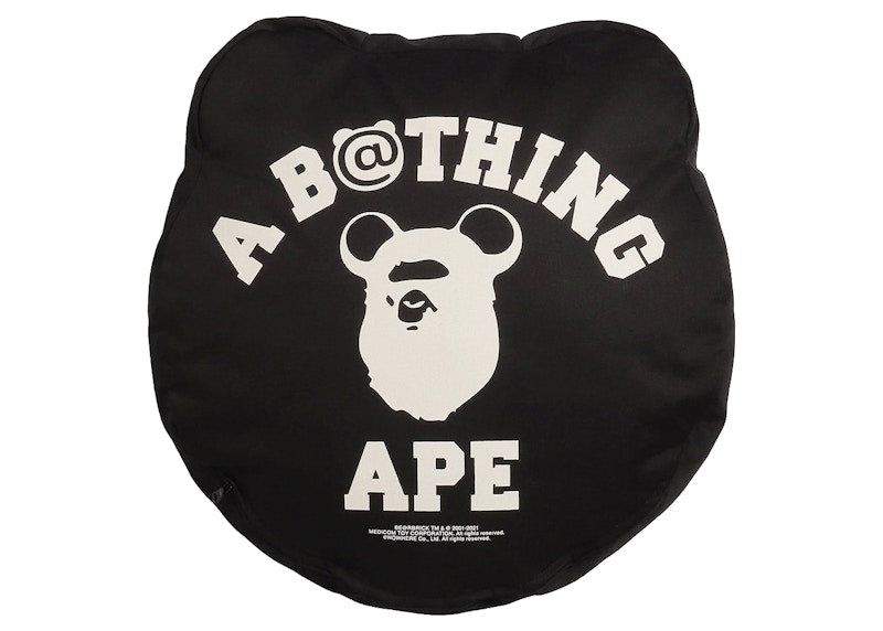 BAPE x Medicom Toy Bearbrick Camo Bear Cushion Black