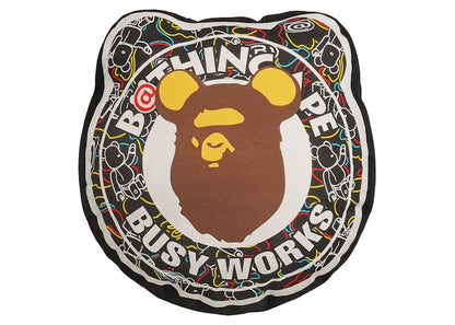 BAPE x Medicom Toy Bearbrick Camo Bear Cushion Black