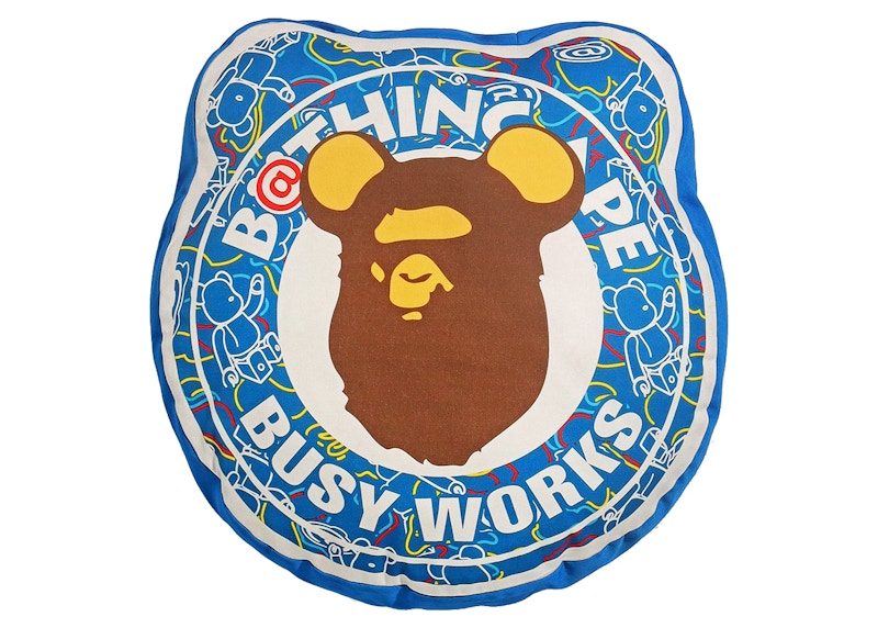 BAPE x Medicom Toy Bearbrick Camo Bear Cushion Blue