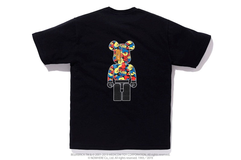 BAPE x Medicom Toy Camo Bear Tee Black