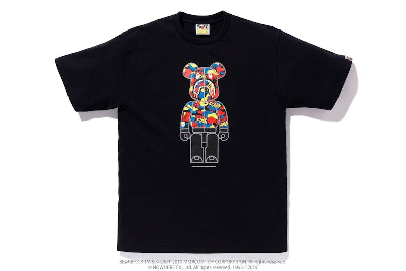 BAPE x Medicom Toy Camo Bear Tee Black