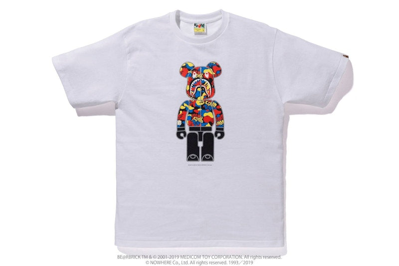 BAPE x Medicom Toy Camo Bear Tee White