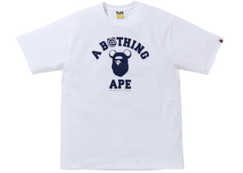 BAPE x Medicom Toy College Bear Tee (FW20) White
