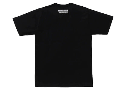 BAPE x Michael Jackson Album Jacket Ape Head Tee Black