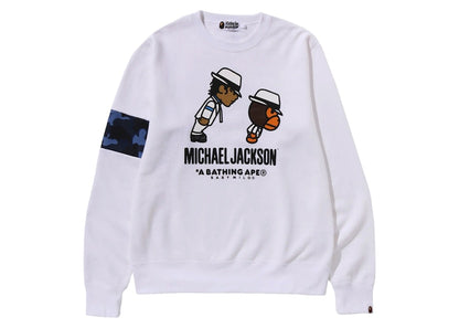 BAPE x Michael Jackson Baby Milo Crewneck White