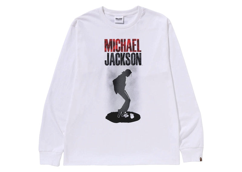 BAPE x Michael Jackson L/S Tee White