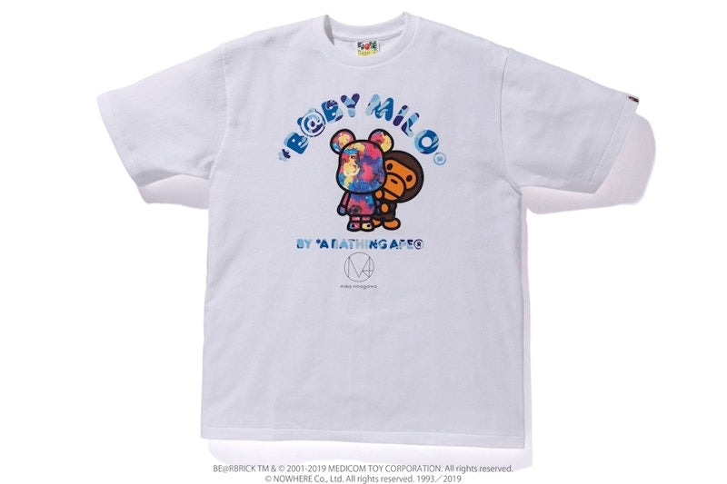 BAPE x Mika Ninagawa Bear Tee White/Blue