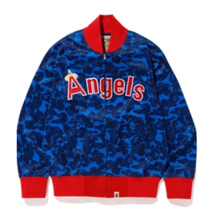 BAPE x Mitchell & Ness Angels Jacket Blue