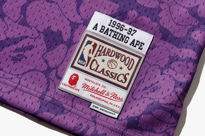 BAPE x Mitchell & Ness Lakers ABC Basketball Swingman Jersey Purple