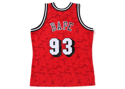 BAPE x Mitchell & Ness Miami Heat Jersey Red