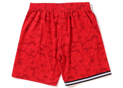 BAPE x Mitchell & Ness Miami Heat Shorts Red