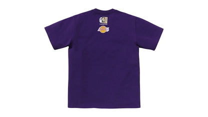 BAPE x Mitchell & Ness NBA Los Angeles Lakers Tee Purple