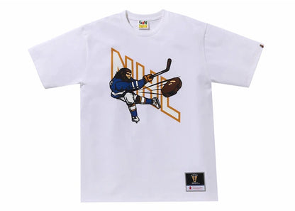 BAPE x Mitchell & Ness NHL Hockey Graphic Tee White